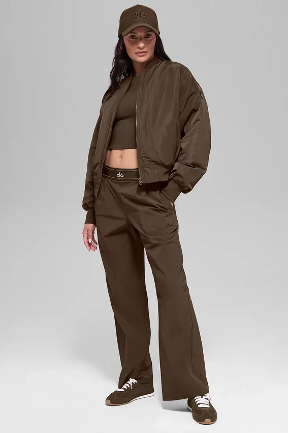Bomber Urbanite de piel sintética - Espresso/Marfil