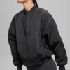 Bomber Urbanite de piel sintética - Negro/Marfil