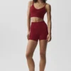 Bralette «Ribbed Delight» de modal sin costuras — Rojo «Summer Romance»