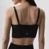 Bralette sin costuras «Delight» de modal acanalado - Negro