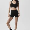 Bralette sin costuras «Delight» de modal acanalado - Negro