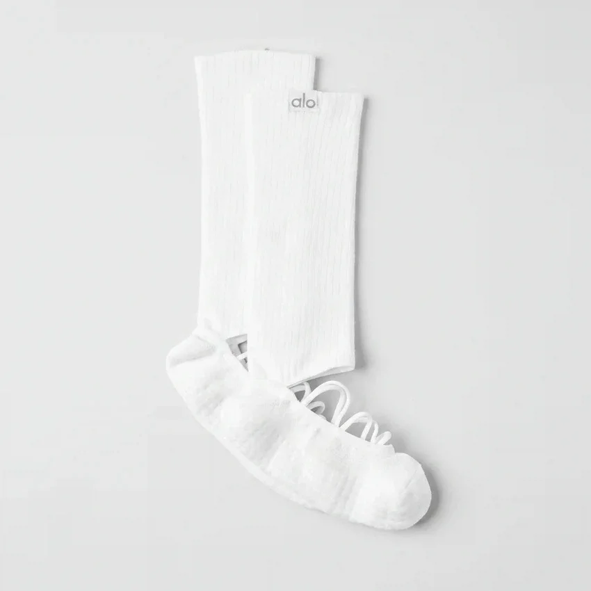 Calcetines con tiras Siren Grip para mujer - Blanco