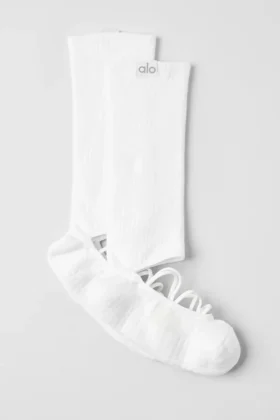 Calcetines con tiras Siren Grip para mujer - Blanco
