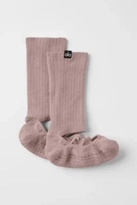 Calcetines con tiras Siren Grip para mujer - Taupe