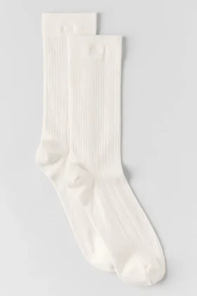 Calcetines de malla de cachemira - Marfil