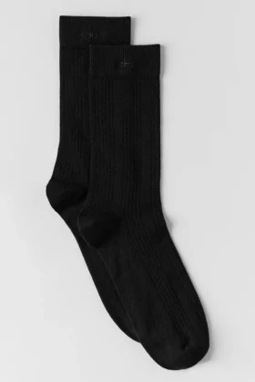 Calcetines de malla de cachemira - Negro