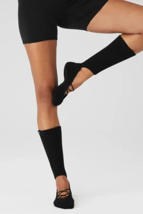 Calcetines de tiras Siren Grip para mujer - Negro