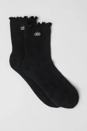Calcetines Lettuce Edge para mujer - Negro