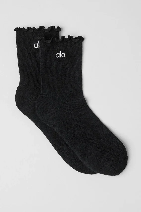 Calcetines Lettuce Edge para mujer - Negro