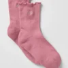 Calcetines Lettuce Edge para mujer - Rosa rosa silvestre