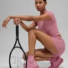 Calcetines Lettuce Edge para mujer - Rosa rosa silvestre