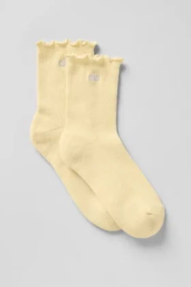 Calcetines Lettuce Edge para mujer - Warm Butter