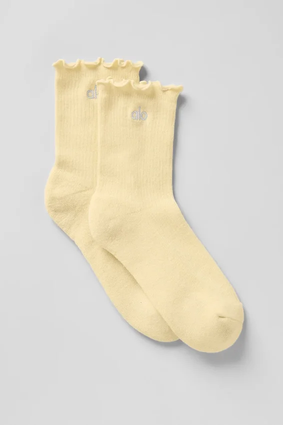 Calcetines Lettuce Edge para mujer - Warm Butter