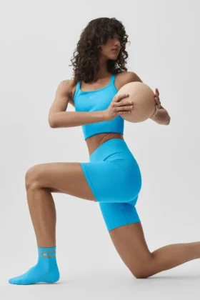 Calcetines Pulse Grip para mujer – Azul celeste