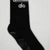 Calcetines Throwback Barre para mujer - Negro/Blanco