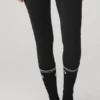 Calcetines Throwback Barre para mujer - Negro/Blanco