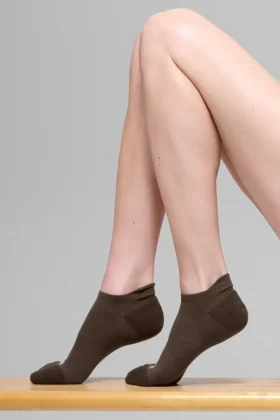 Calcetines unisex de alto rendimiento con lengüeta – Espresso