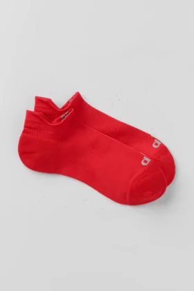 Calcetines unisex de alto rendimiento con lengüeta - Rojo brillante