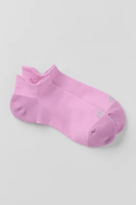 Calcetines unisex de alto rendimiento con lengüeta - Rosa corazón de caramelo