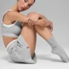 Calcetines unisex de caña media discretos - Gris jaspeado deportivo
