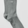 Calcetines unisex de caña media y diseño discreto - Gris lunar