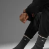 Calcetines unisex de lana y cachemira con efecto escarchado - Gris pizarra oscuro/marfil