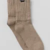 Calcetines unisex de media caña con fruncido - Gravel