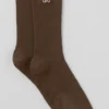 Calcetines unisex de media caña discreto - Espresso