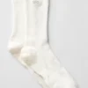 Calcetines unisex de media caña discreto - Marfil