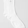Calcetines unisex de media caña discretos - Blanco