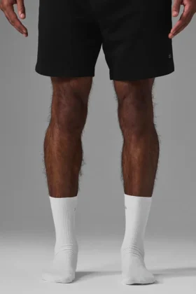 Calcetines unisex de media caña discretos – Blanco