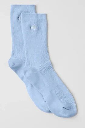 Calcetines unisex de media caña «Understated» - Azul concha