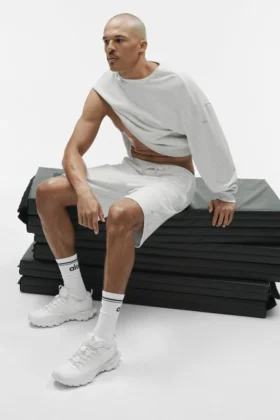 Calcetines unisex Throwback – Blanco/Negro