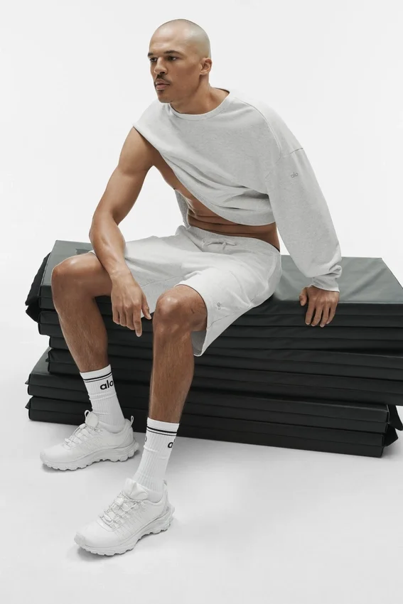 Calcetines unisex Throwback - Blanco/Negro