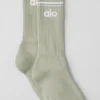 Calcetines unisex Throwback - Piedra caliza/Blanco