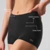 Calzoncillo corto Sheer Glow - Negro