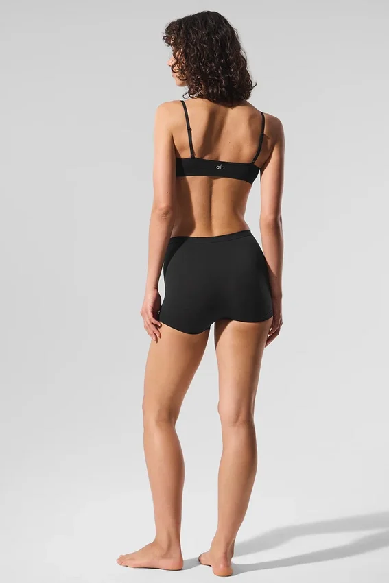 Calzoncillo corto Sheer Glow - Negro