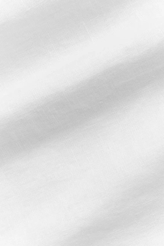 Camisa de manga corta con botones Linen Days - Blanco