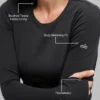 Camisa de manga larga Airbrush Winter Warm Nocturne - Negro