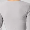 Camisa de manga larga Alosoft Finesse lavada - Gris cielo lavado