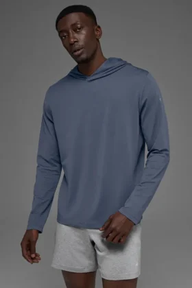 Camisa de manga larga con capucha Conquer Reform - Bluestone