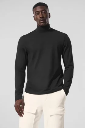 Camisa de manga larga con cuello alto Conquer Reform - Negro