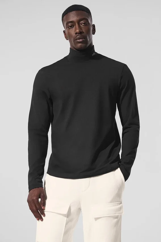 Camisa de manga larga con cuello alto Conquer Reform - Negro
