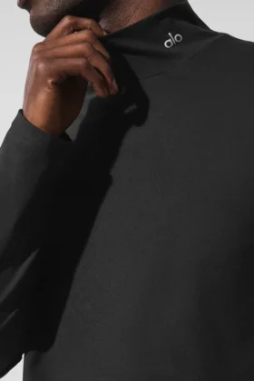 Camisa de manga larga con cuello alto Conquer Reform – Negro