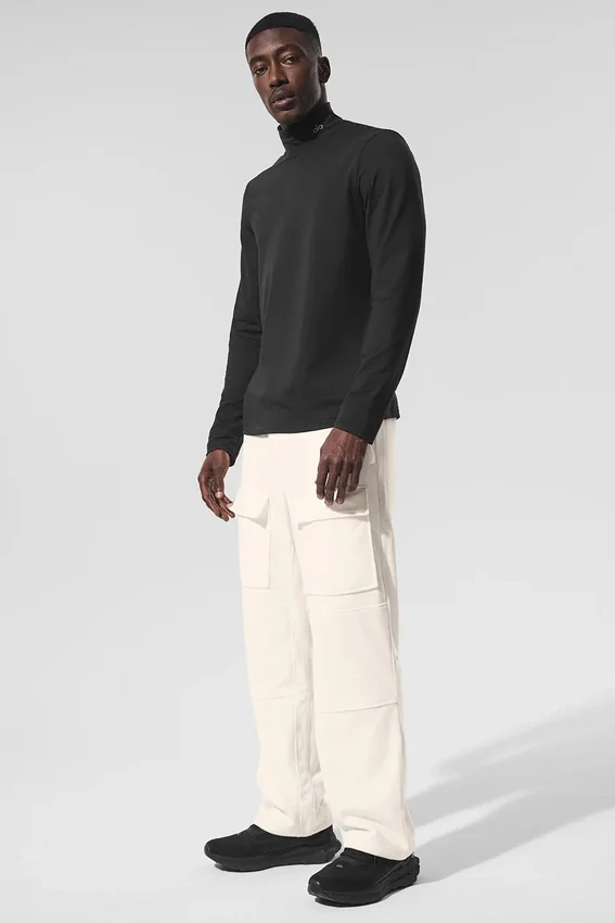 Camisa de manga larga con cuello alto Conquer Reform - Negro