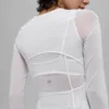 Camisa de manga larga de malla Winter Twilight - Blanco