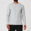 Camisa de manga larga Micro Waffle Fast Break - Gris jaspeado deportivo