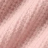 Camisa polo de cachemira con tejido tipo waffle — Cuarzo rosa