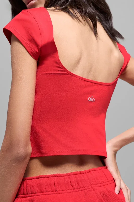Camiseta Alosoft Back for More - Rojo brillante