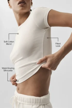 Camiseta atemporal – Marfil
